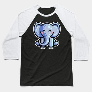 Kawaii Cute Elephant Baseball T-Shirt